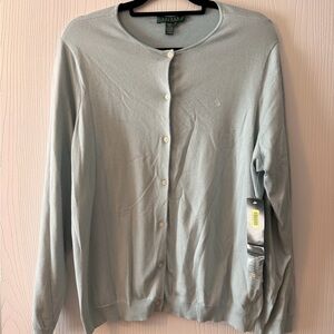 Ralph Lauren | Light Blue Button-Up Cardigan